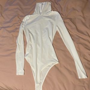 White Turtleneck Bodysuit